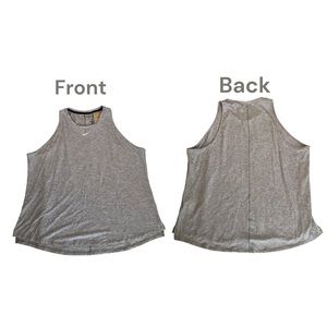 Nike Women’s Dri Fit One Luxe Standard Fit Tank Top Size XXL Gray Activewear